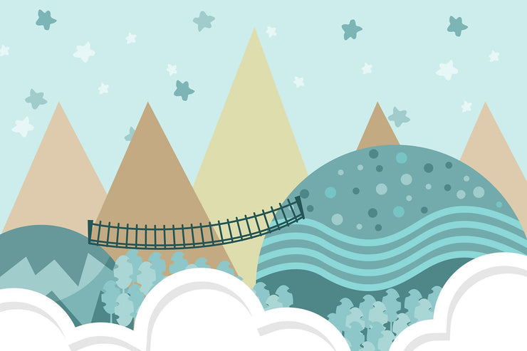 Papier Peint Forêt Illustrée