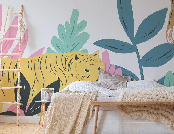 Décor Panoramique Jungle Pastel