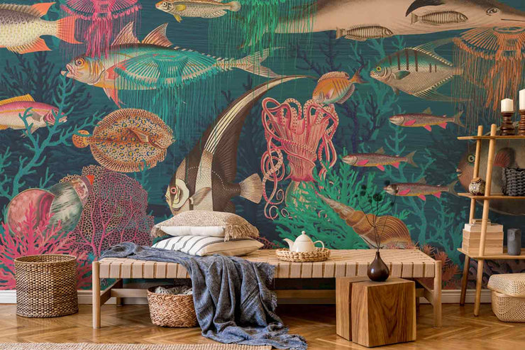 Décor Panoramique Monde Sous-Marin