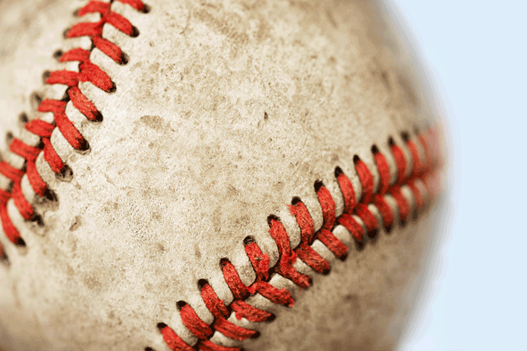 Baseball stitch Wall Mural-Macro,Sports-Eazywallz