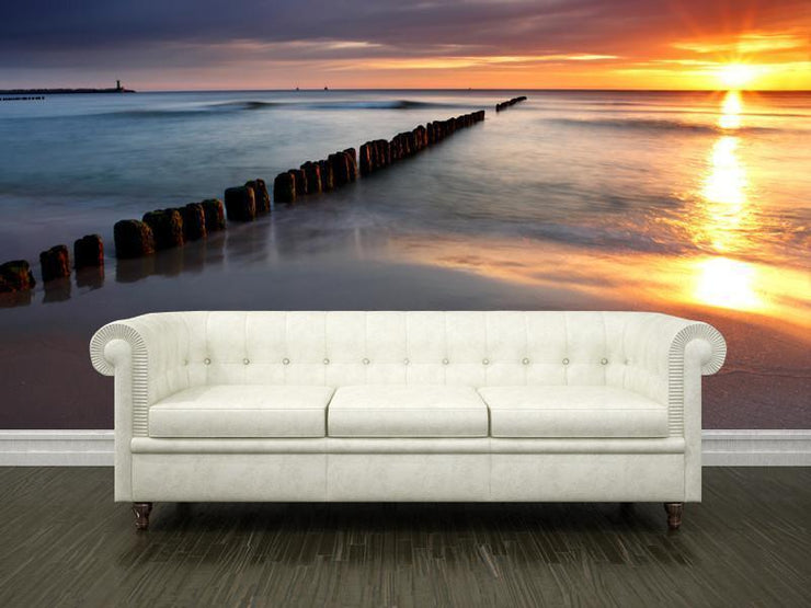 Beautiful sunrise Wall Mural-Landscapes & Nature,Tropical & Beach-Eazywallz