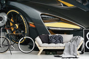 Black McLaren Car Mural Wallpaper-Sports-Eazywallz