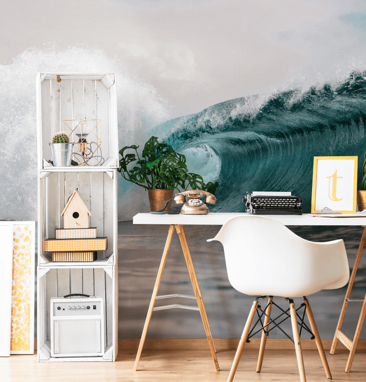 Breaking Ocean Wave Wall Mural-Tropical & Beach-Eazywallz