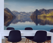 Calm Mountain & Lake Wall Mural-Landscapes & Nature-Eazywallz