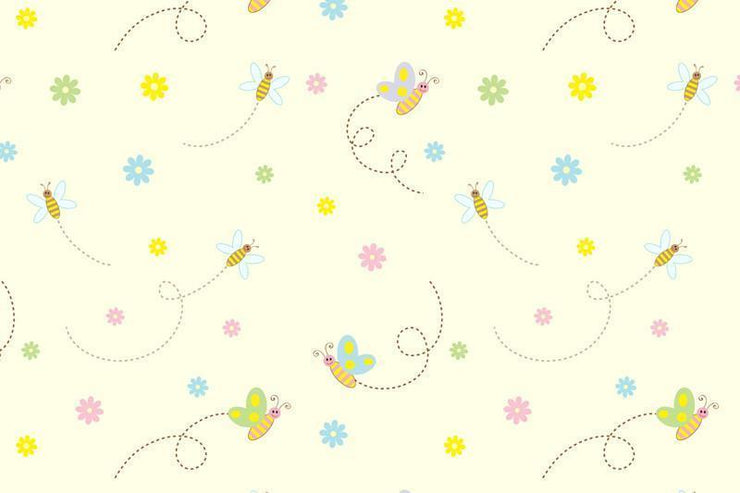 Cute little bees wall Mural Wall Mural-Kids' Stuff-Eazywallz