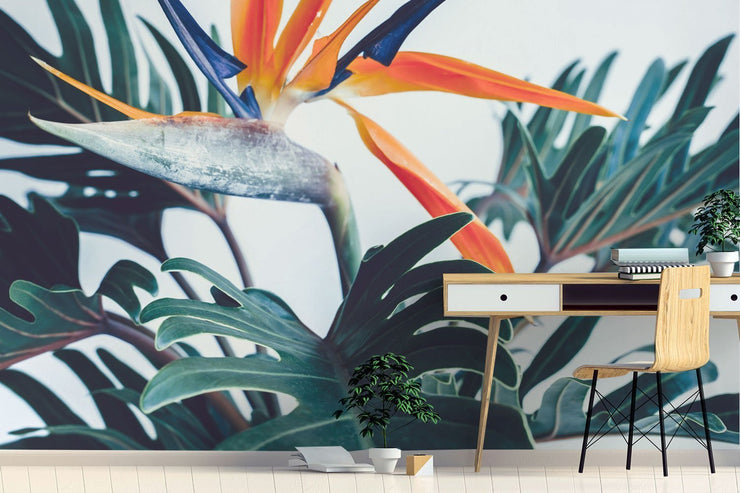 Papier Peint Fleurs Exotiques