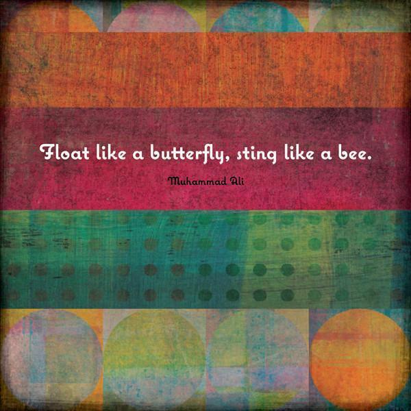 Float Like A Butterfly Wall Mural-Vintage,Zen,Words,Featured Category of the Month-Eazywallz