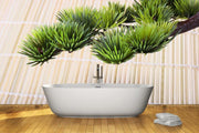 Green branch of a Japanese pine Wall Mural-Zen-Eazywallz