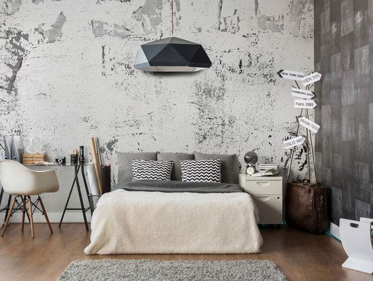 Grunge Black & White Street Wall Mural-Textures-Eazywallz