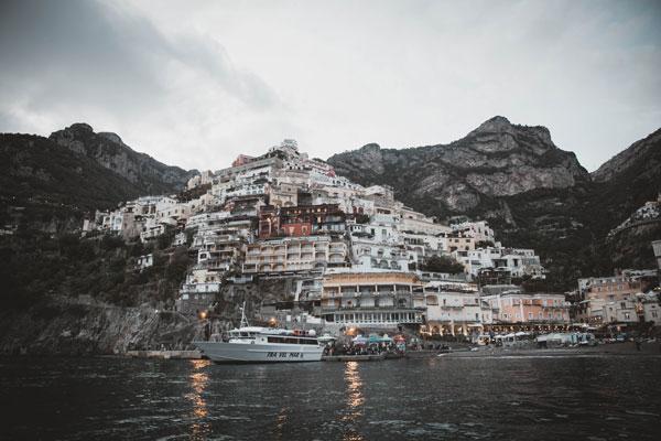 Italian City by the Sea Wall Mural-Landscapes & Nature-Eazywallz