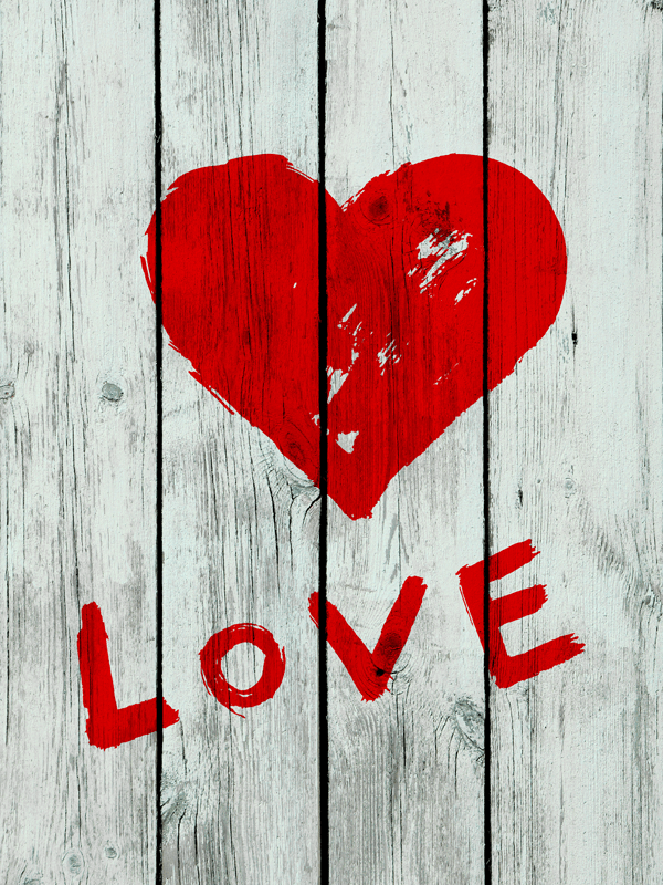 Love Symbol Wall Mural-Textures,Words-Eazywallz