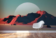 Low Poly Geometric Landscape Wall Mural-Landscapes & Nature-Eazywallz