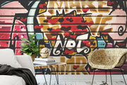 Make Love Not War Street Art Wall Mural-Urban-Eazywallz