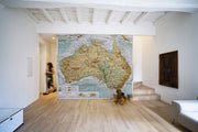 Map of Australia Wall Mural-Maps-Eazywallz