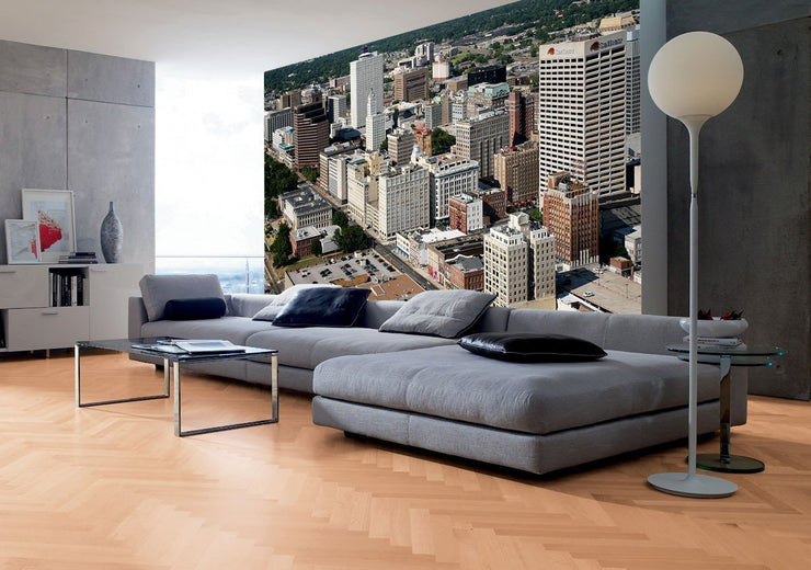 Memphis Skyline Wall Mural-Cityscapes-Eazywallz