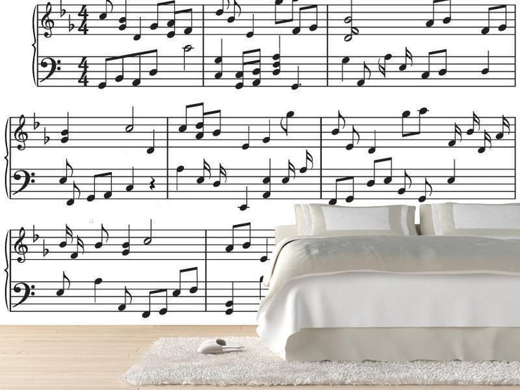 Music sheet Wall Mural-Arts-Eazywallz