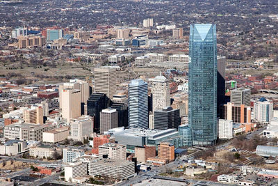 Oklahoma City Skyline Wall Mural-Cityscapes-Eazywallz