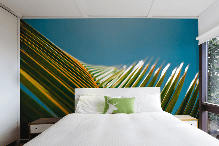 Palm Leaf Close up Wall Mural-Tropical & Beach-Eazywallz