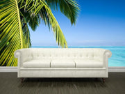 Palm tree on a tropical beach Wall Mural-Tropical & Beach-Eazywallz