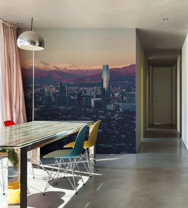 Santiago de Chile Skyline Wall Mural-Cityscapes-Eazywallz