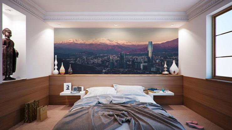 Santiago de Chile Skyline Wall Mural-Cityscapes-Eazywallz