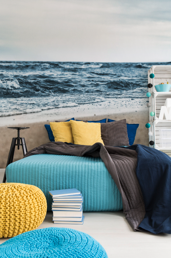 Shoreline Ocean Wave Wall Mural-Tropical & Beach-Eazywallz