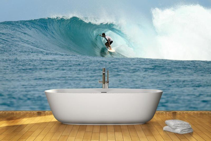 Surfer in barrel Wall Mural-Sports-Eazywallz