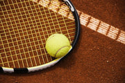 Tennis racket and ball on clay Wall Mural-Sports-Eazywallz