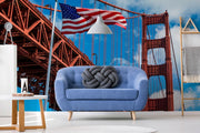 The Golden Gate in America Wallpaper Mural-Buildings & Landmarks-Eazywallz