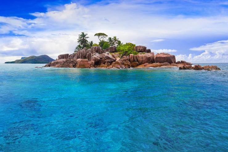 Tropical island at Seychelles Wall Mural