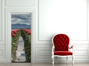 Tulip Field Path Door Mural-Landscapes & Nature-Eazywallz