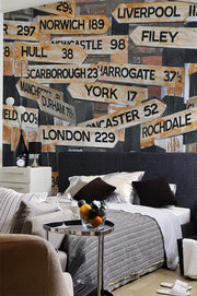 UK Direction Arrows Wall Mural-Urban,Words-Eazywallz