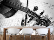 Violin and bow Wall Mural-Arts,Vintage-Eazywallz