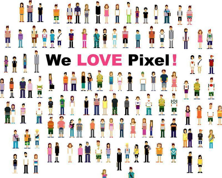 We love pixel! Wall Mural-Urban,Modern Graphics-Eazywallz