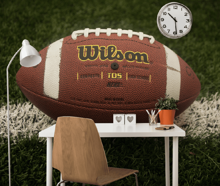 Wilson Football Close up Wall Mural-Sports-Eazywallz