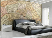 1889 Map of Paris Wall Mural-Maps-Eazywallz