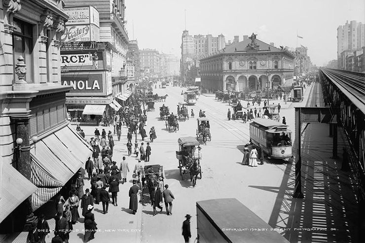 1903 NYC Herald Square Wall Mural-Cityscapes-Eazywallz