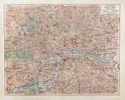 19th Century Map of London Wall Mural-Maps-Eazywallz