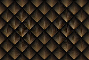 Black and Gold Cubist Wallpaper Mural