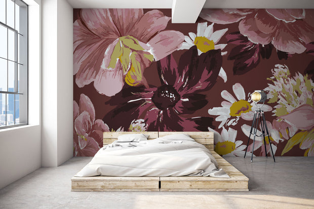Berry Floral Wall Mural
