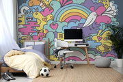 Colour Doodle Wall Mural