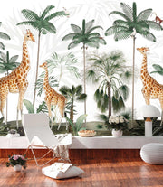 Gracious Giraffes Wall Mural