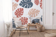 Palm Leaves Desert Clay Wall Mural