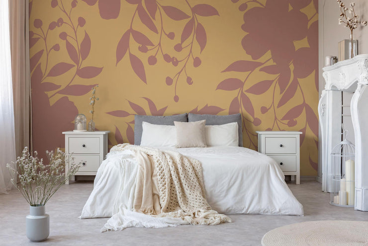 Sorbet Vintage Bouquet Wall Mural