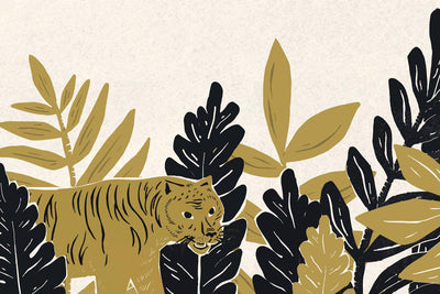 Golden Tiger Wallpaper Mural