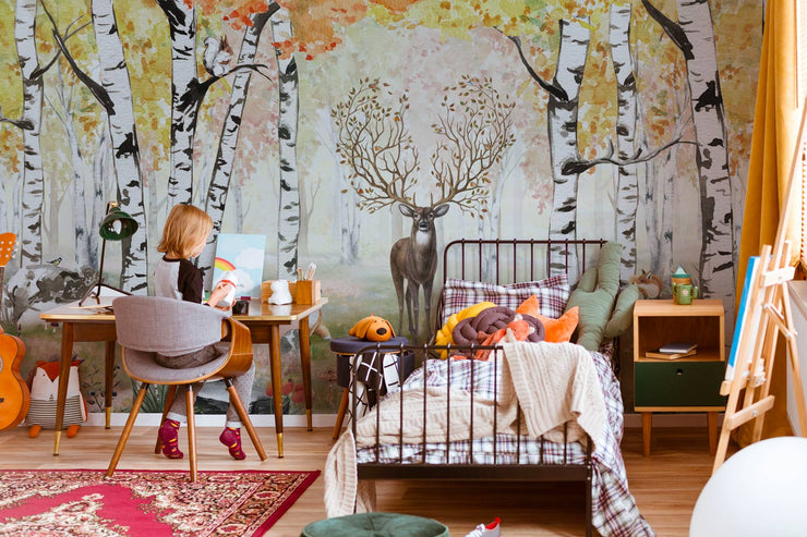 Amazing Antlers - Autumn- Wall Mural