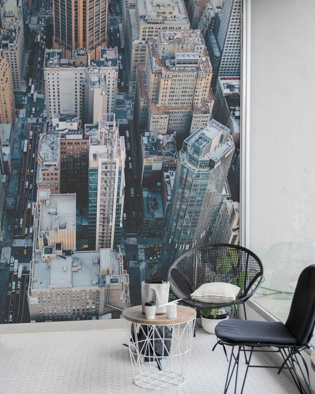 Aerial View of the Metropolitan Wall Mural-Cityscapes-Eazywallz