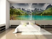 Altai Mountain Lake Wall Mural-Landscapes & Nature,Panoramic-Eazywallz