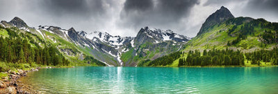 Altai Mountain Lake Wall Mural-Landscapes & Nature,Panoramic-Eazywallz