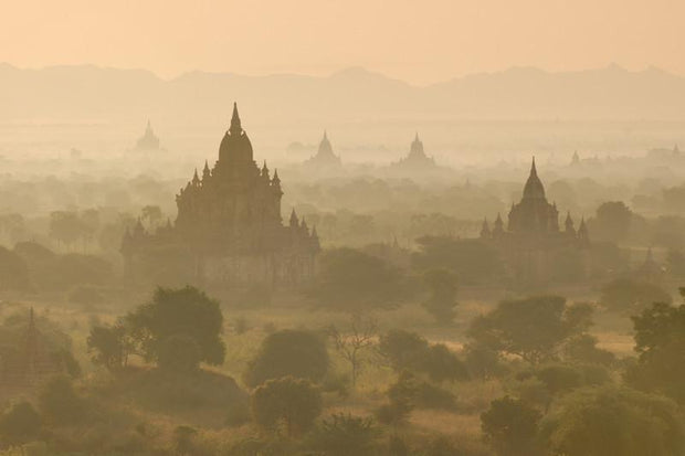 Ancient Temple in Bagan, Myanmar Wall Mural-Buildings & Landmarks,Landscapes & Nature-Eazywallz
